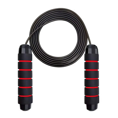 With Ball Bearings Adjustable Tangle-Free Speed Wire Jump Rope Workout with Foam Handles for Fitness Home Workouts and Slim Body