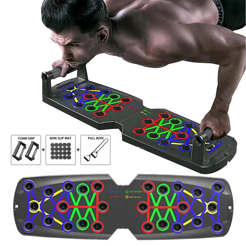 Folding Push-Up Board Support Muscle Exercise Multifunctional Table Portable Fitness Equipment Abdominal Enhancement Support