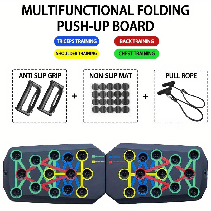 Folding Push-Up Board Support Muscle Exercise Multifunctional Table Portable Fitness Equipment Abdominal Enhancement Support